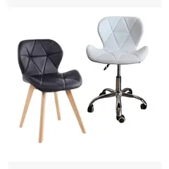 CORI CORI - Pack Manicurista Wood Tipo Escritorio Blanco + Silla Negra