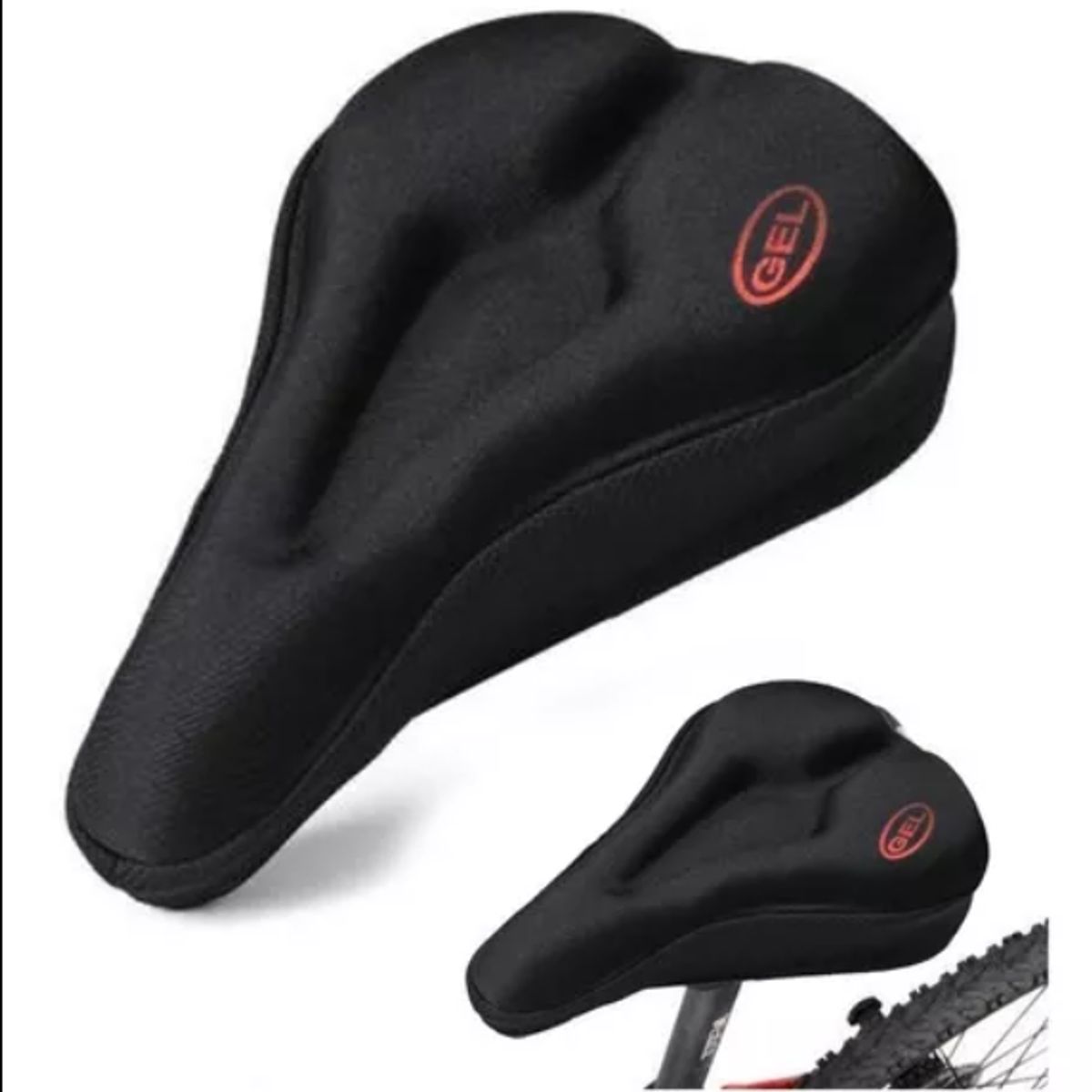 GENERICO - Cubre Sillín Gel Doble Asiento Bicicleta