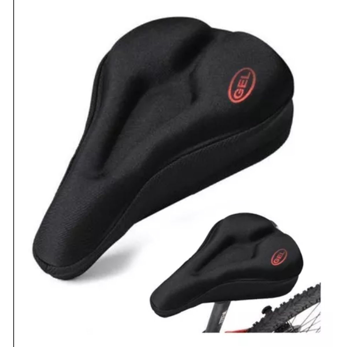 GENERICO - Cubre Sillín Gel Doble Asiento Bicicleta