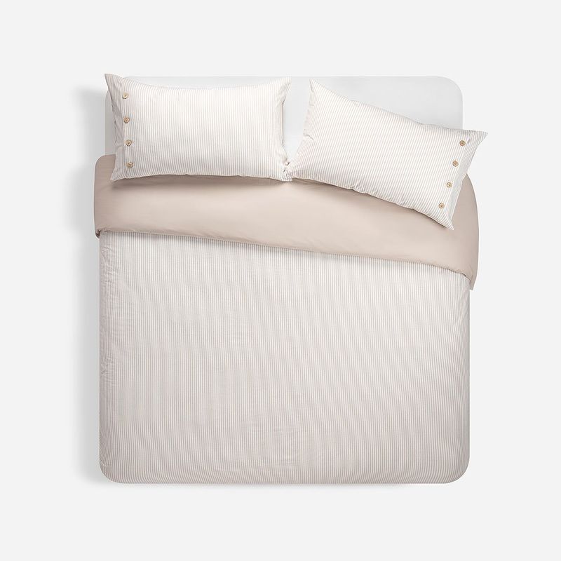 ROSEN - Funda Plumón Algodón Pure Bari Beige 2 Plazas