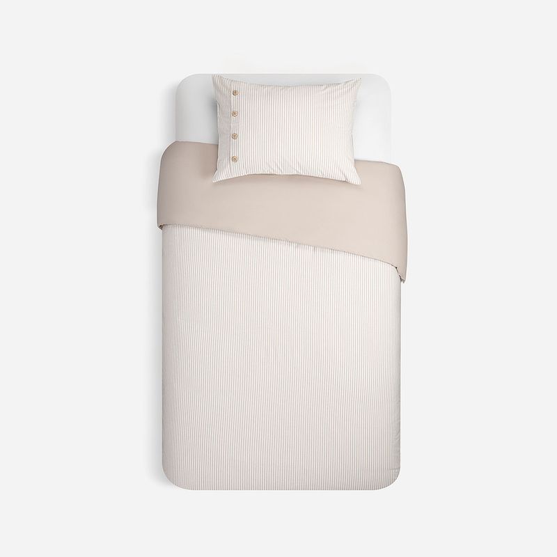 ROSEN - Funda Plumón Algodón Pure Bari Beige 1,5 Plazas