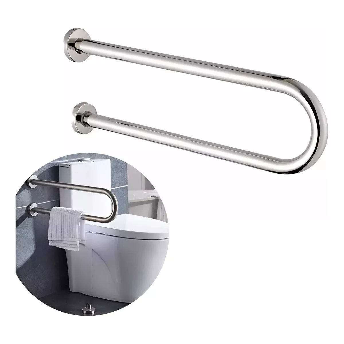 GENERICO - Barra De Seguridad Para Discapacitados Para Baño Agarradera Fija