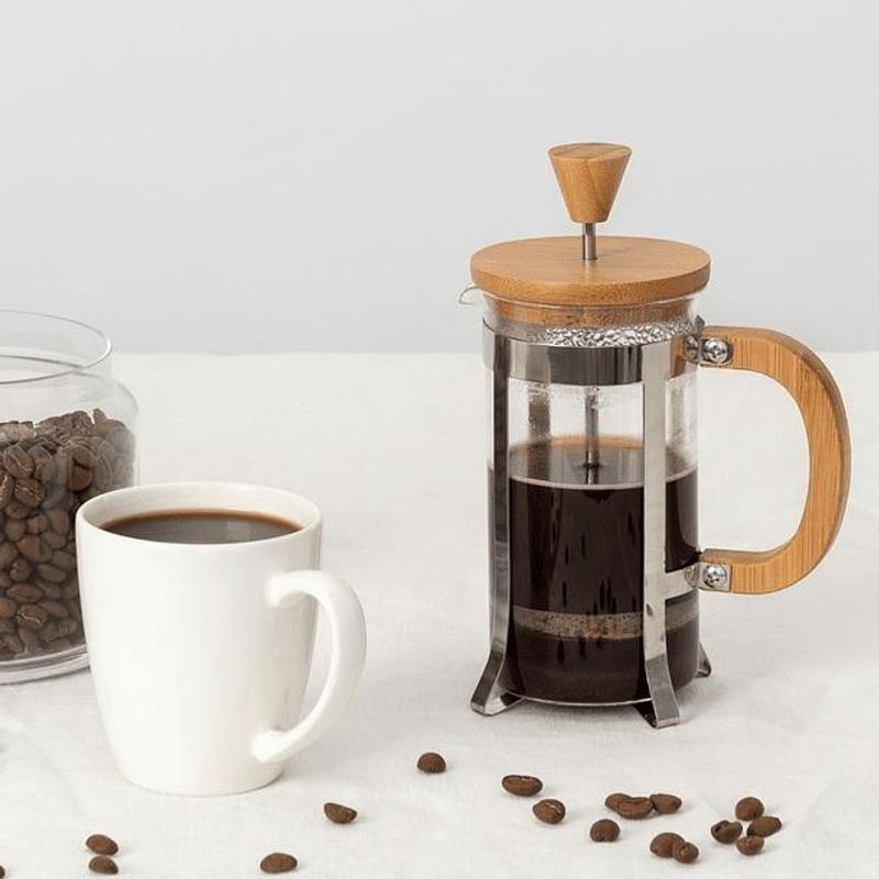 GENERICO - Cafetera Francesa de Vidrio 800ml, Elegancia y Sabor