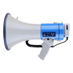 GENERICO - Megáfono Portátil Recargable 50W con Sirena y Grabador