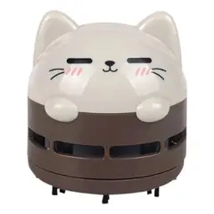 GENERICO - Aspiradora Inalámbrica USB Compacta para Escritorio Gatito