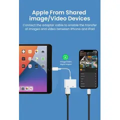 GENERICO - Adaptador Multifuncional USB 3.0 para iPhone y iPad