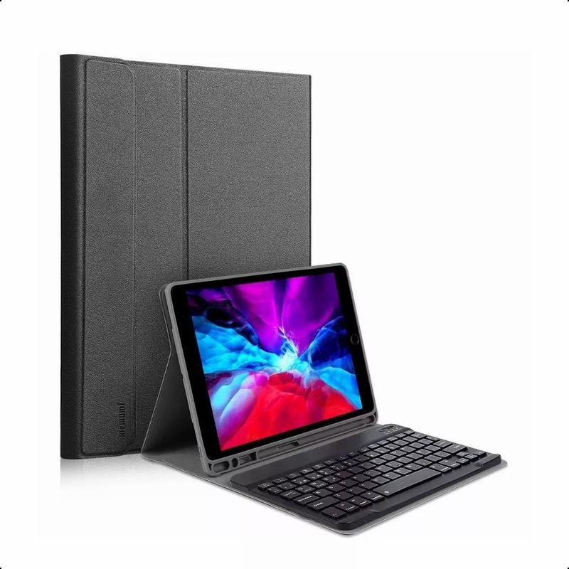 GENERICO - Funda teclado Bluetooth española para iPad 10.2 y Pencil