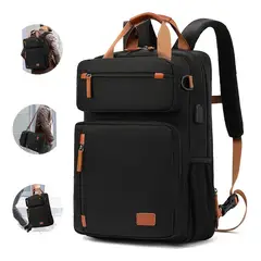 GENERICO - Mochila Empresarial Multifuncional con Puerto USB Resistente