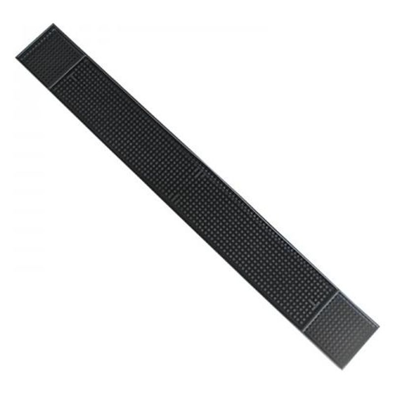 GENERICO - Esterilla de Bar Negra Antideslizante para Coctelería 60x8cm