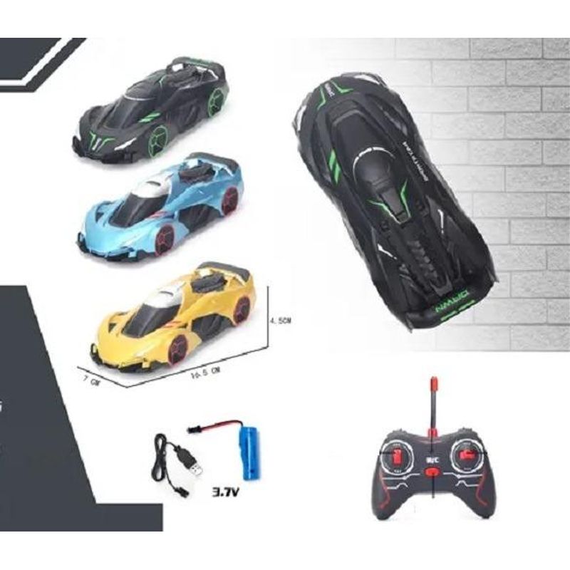 GENERICO - Auto Trepa Muros RC Recargable con Acrobacias Antigravedad