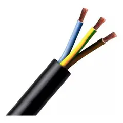 GENERICO - Cable Flexible H05VV-F 3x1.5mm 100m Negro de PVC