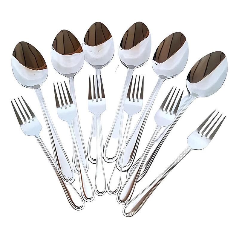 GENERICO - Cubiertos de Acero Inoxidable para Té y Torta, Set Elegante