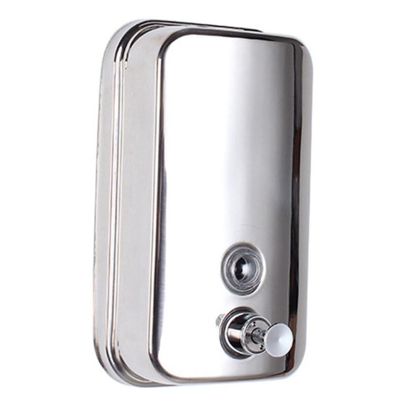 GENERICO - Dispensador de Jabón Inoxidable 500ml para Pared Elegante