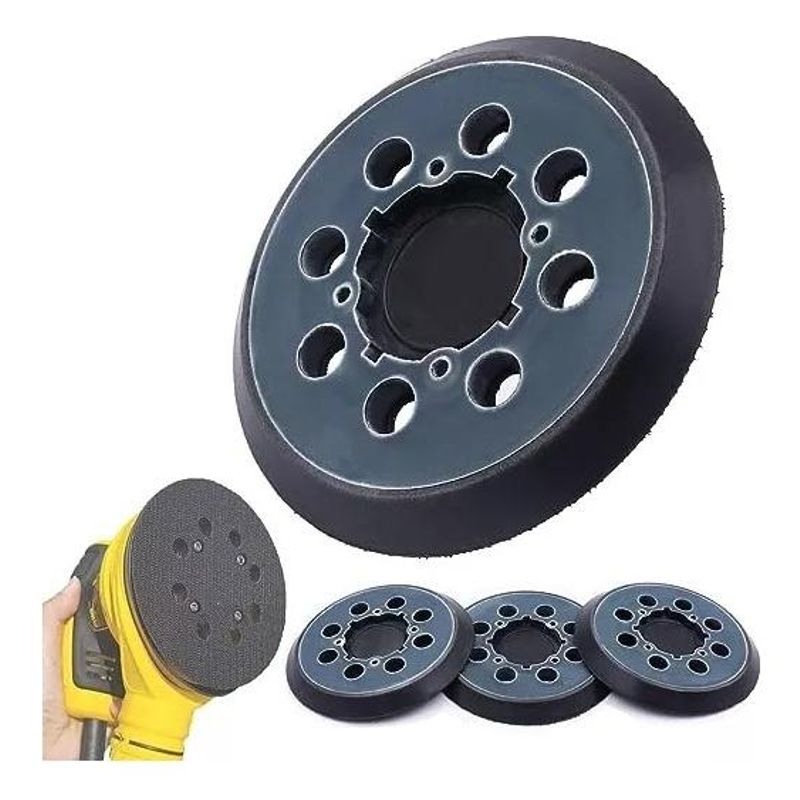 GENERICO - Plato Velcro 5" para Lijadoras Orbitales de Alta Calidad