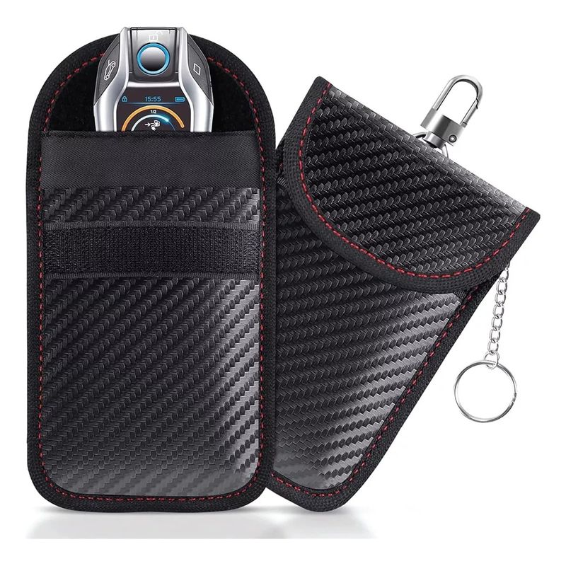 KUANGYE - Paquete De 2 Bolsas Faraday Antirrobo Color Negro