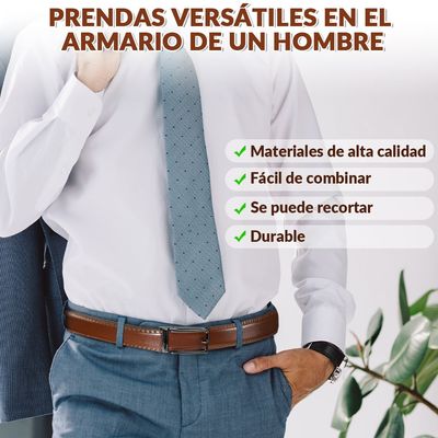 Imagen 2 del producto Cinturón Hombre De Cuero Con Hebilla Automática En Caja