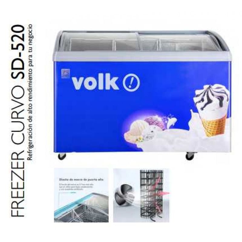 GENERICO - Freezer Curvo SD-520