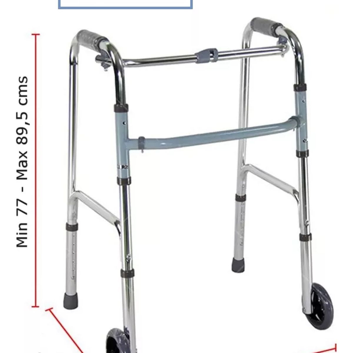 GENERICO - Andador Burrito Ligero Plegable 2 Ruedas