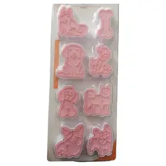 GENERICO - 8 Cortadores Perritos Para Galletas