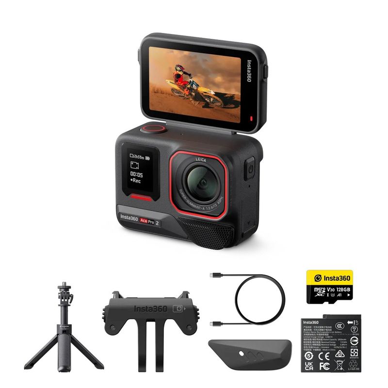 INSTA 360 - Cámara deportiva Insta360 ACE PRO 2 Una batería Paquete Get-Set