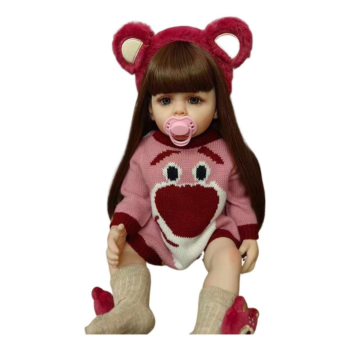 LSABEL RENACI - Muñeca Bebé Renacida Niña Realista Silicona 55cm