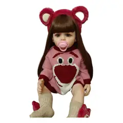 LSABEL RENACI - Muñeca Bebé Renacida Niña Realista Silicona 55cm