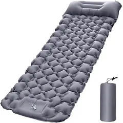 GENERICO - Colchoneta Camping Inflable Impermeable Individual+ Almohada