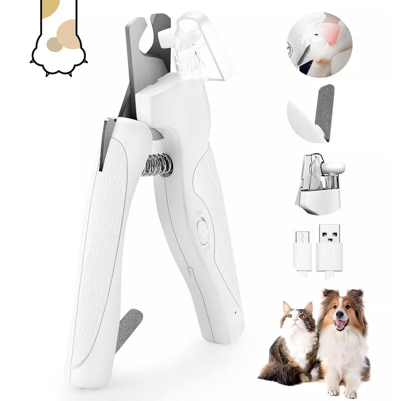 BITART - Profesional Corta Uñas Con Luz Led Y Lima Para Perros Gatos