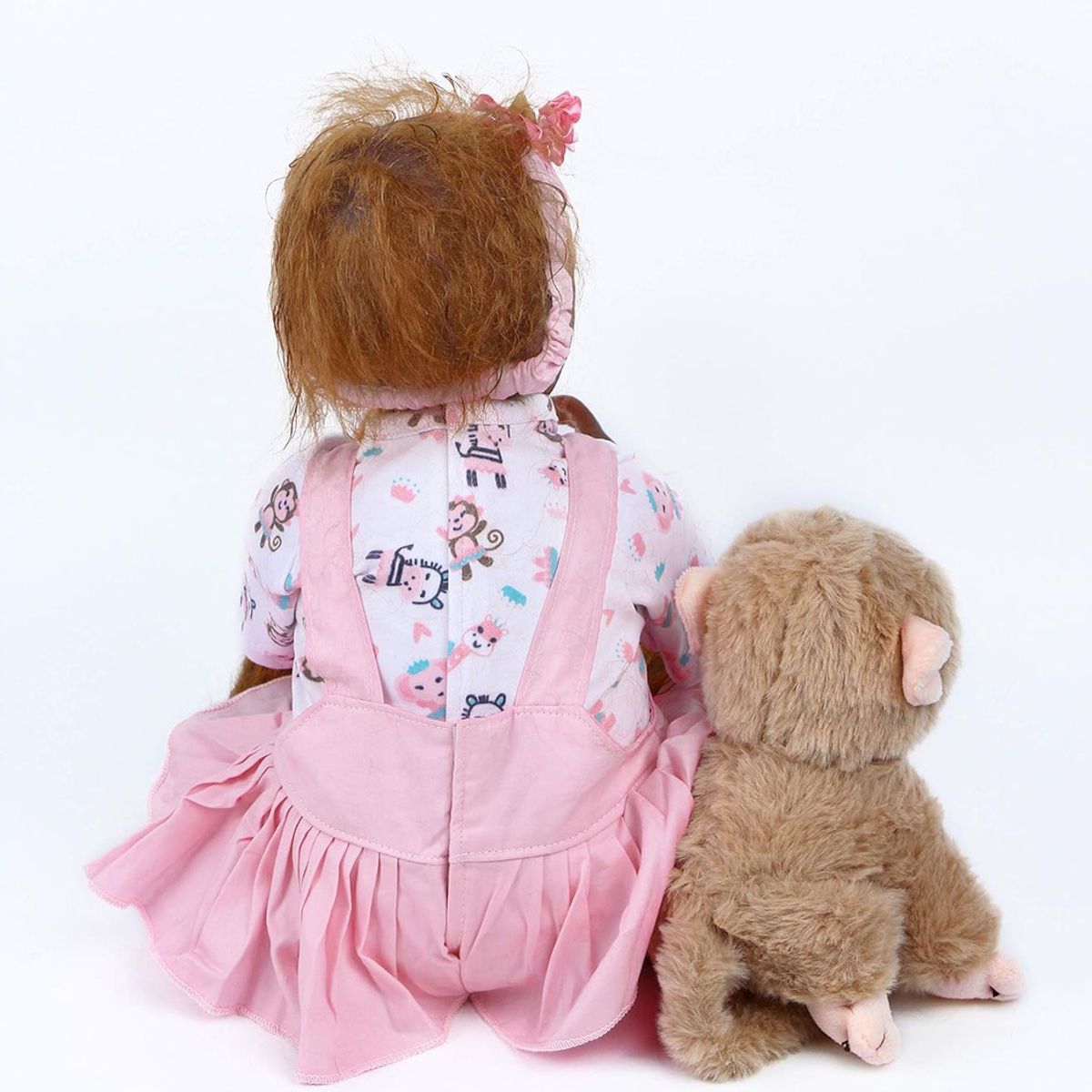 LSABEL RENACI - Muñeca Mono Renacida Silicona Realista  21 Pulgadas 51 Cm