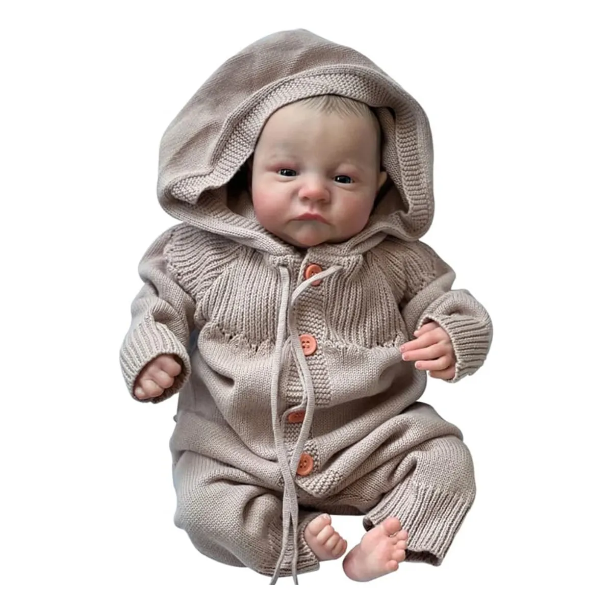 LSABEL RENACI - Muñeca Bebé Renacido Realista 19 Pulgadas Niño Silicona