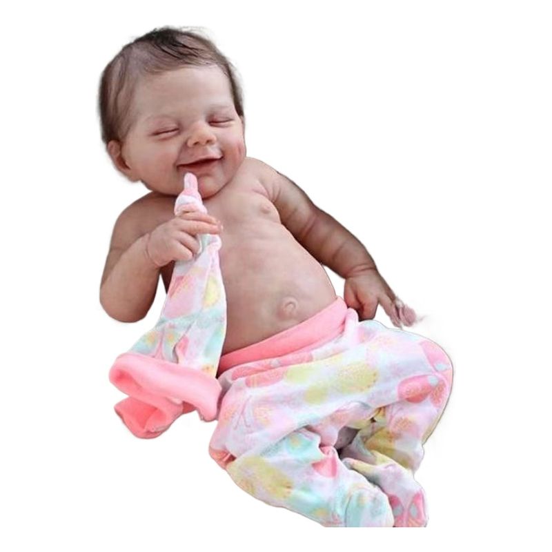 LSABEL RENACI - Muñeca Bebé Reborn Niña Silicona Suave  22 Pulgadas Y 55 Cm