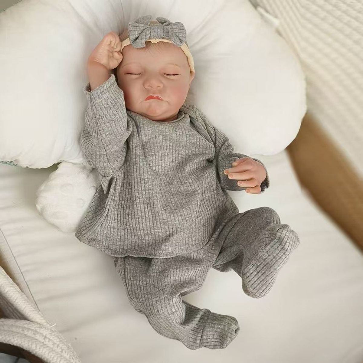 LSABEL RENACI - Muñeca Bebé Recién Nacida De Silicona De 49 Cm