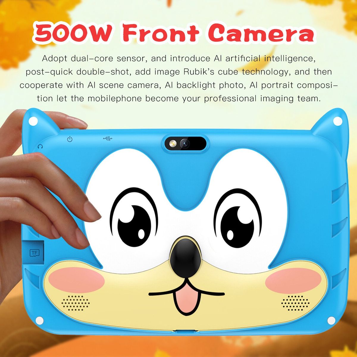 DANWEILE - Tablet Niños 7” con Control Parental 32GB - Azul-