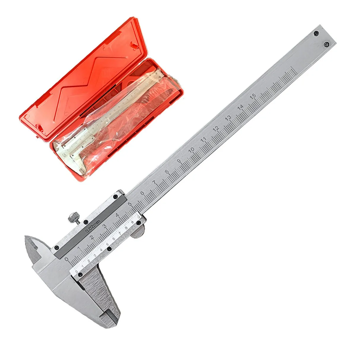 GENERICO - 0-150mm Acero Al Carbono Calibrador Vernier Precisión 002mm