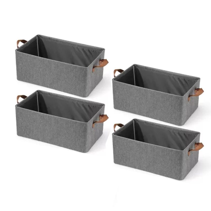 BITART - 4 X Bolsas Organizador Ropa Caja Plegable Asa Almacenamiento