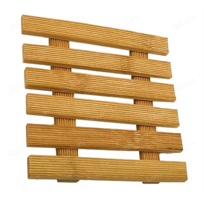 GENERICO - Soporte Protector Para Maceta Soporte De Escritorio Bambu