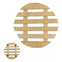 GENERICO - Posa Ollas De Madera Modeos Variados Pack 2