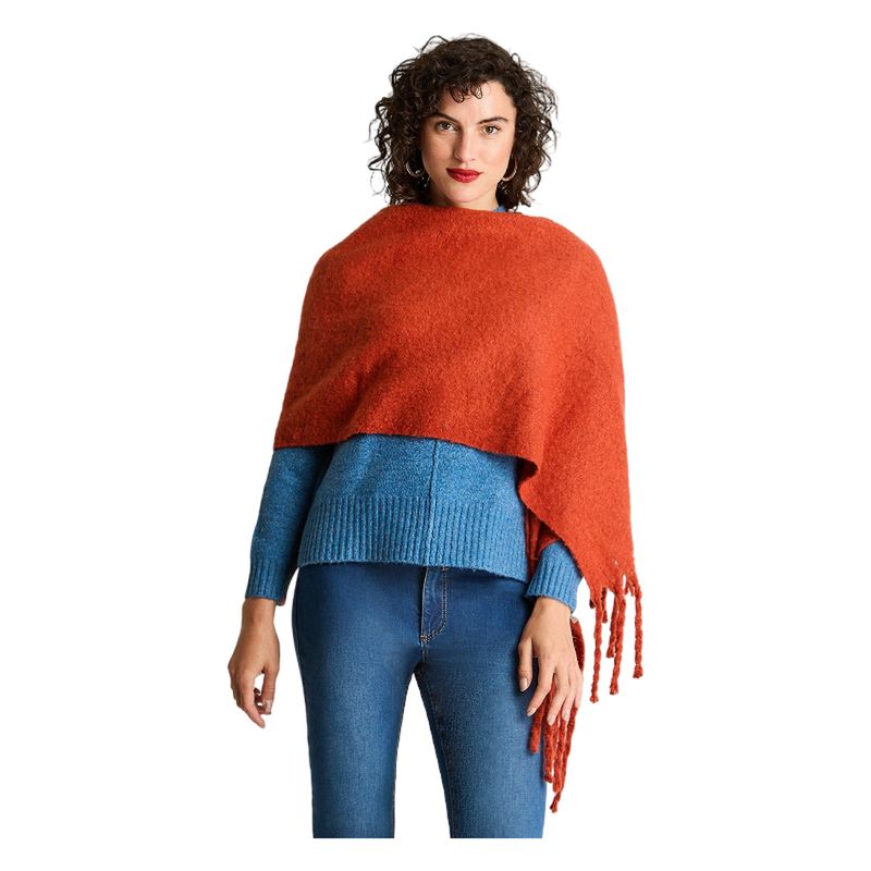 CURVI - Bufanda Lanialla Color Terracota