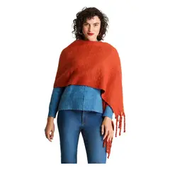 CURVI - Bufanda Lanialla Color Terracota