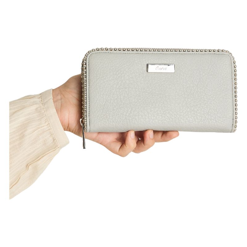 CURVI - Billetera Metalizada Plata
