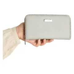 CURVI - Billetera Metalizada Plata