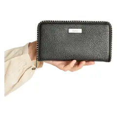 CURVI - Billetera Metalizada Negro