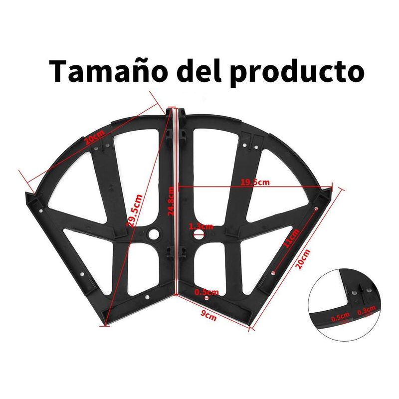 GENERICO - Bisagras Duraderas para Cajones de Mueble y Zapatero 8 Pzas