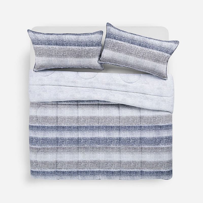 ROSEN - Plumón Algodón Reversible Balder Gris 2 Plazas