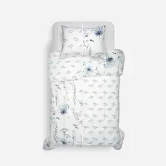 ROSEN - Plumón Algodón Reversible Valencia Azul/Blanco 1,5 Plazas