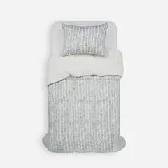 ROSEN - Plumón Alaska Sherpa Munro Gris 1,5 Plazas