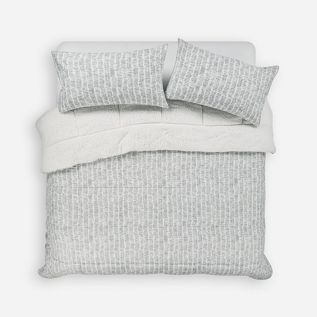 ROSEN - Plumón Alaska Sherpa Munro Gris 2 Plazas