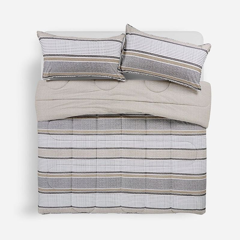 ROSEN - Plumón Algodón Reversible Bali Beige Súper King