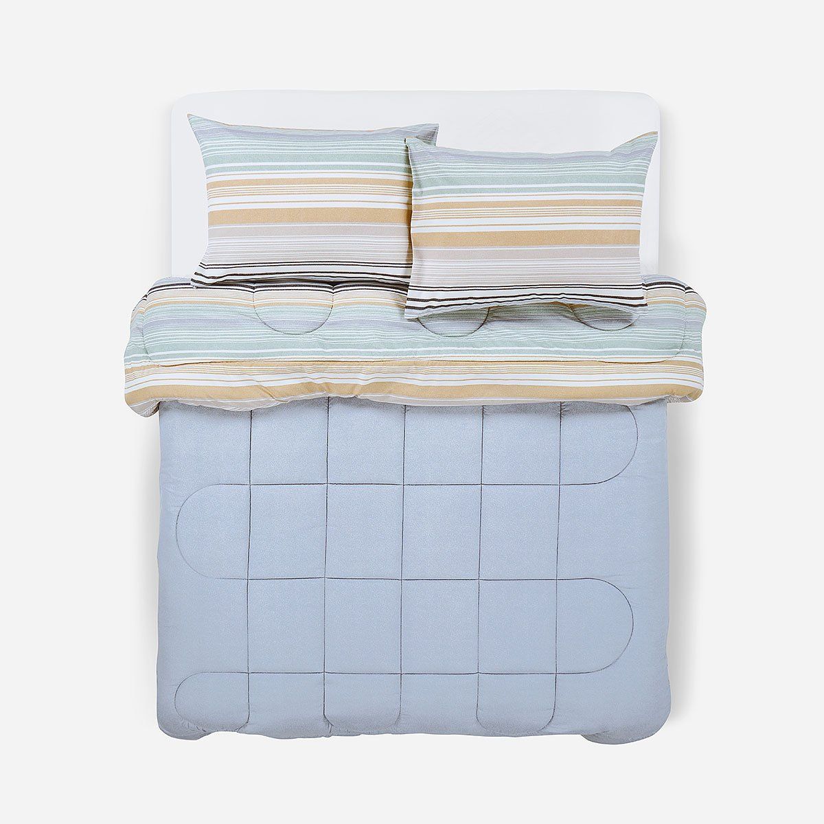 ROSEN - Plumón Reversible Soft Touch Alirio Azul 2 Plazas