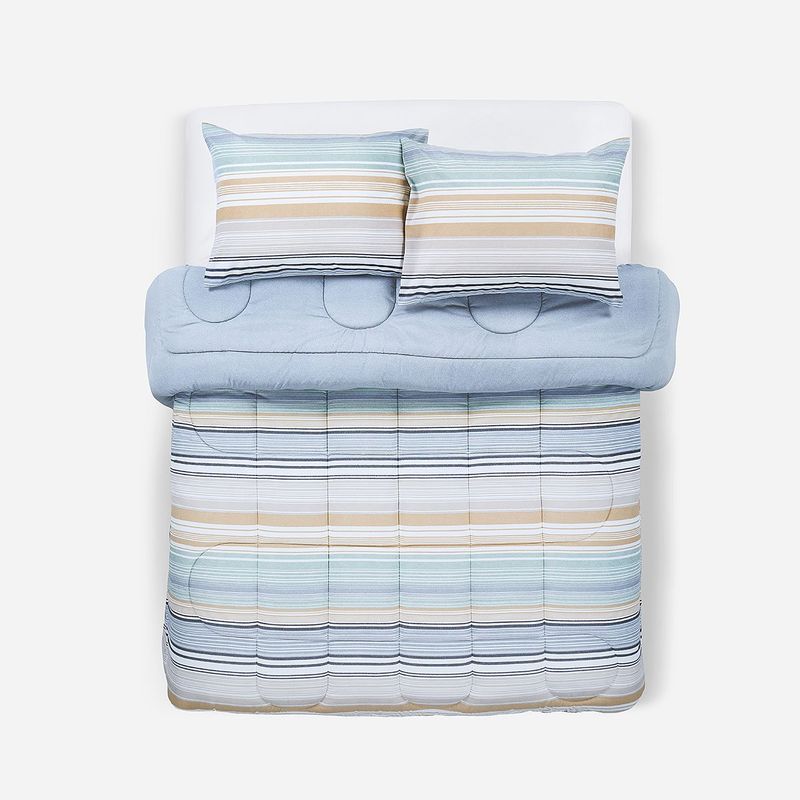 ROSEN - Plumón Reversible Soft Touch Alirio Azul Súper King